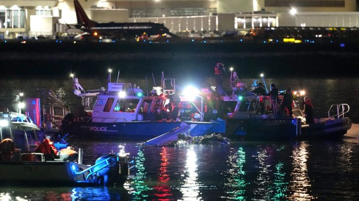 Over 300 personnel from the U.S. Coast Guard, local fire departments, and military units were quickly dispatched to rescue survivors and recover the bodies of those lost in the crash 29 January 2025