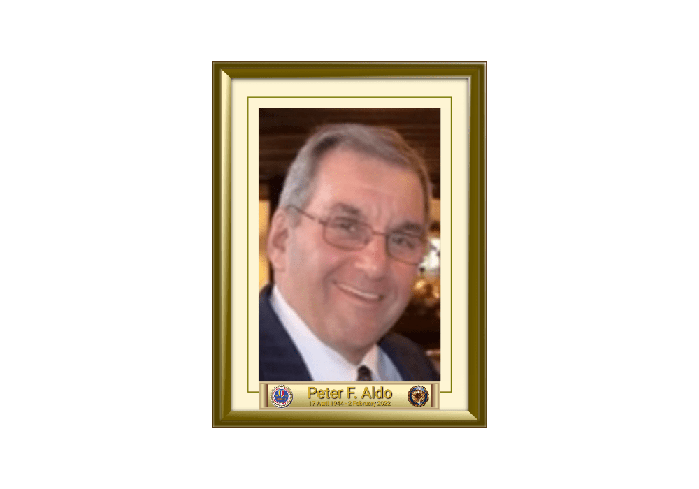 Peter F Aldo 17 April 1944 - 2 February 2022
