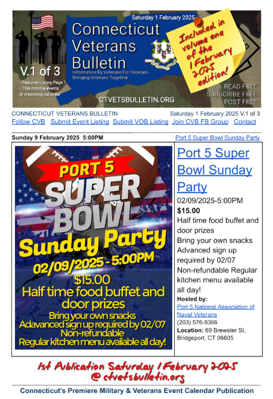 Port 5 Super Bowl Sunday Party