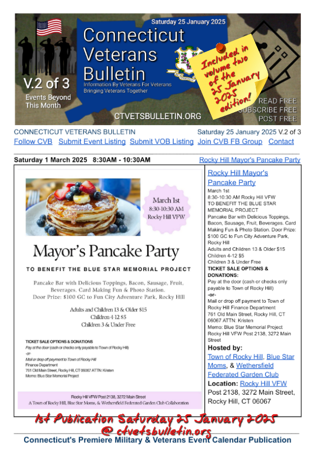 Rocky Hill Mayor's Pancake Party