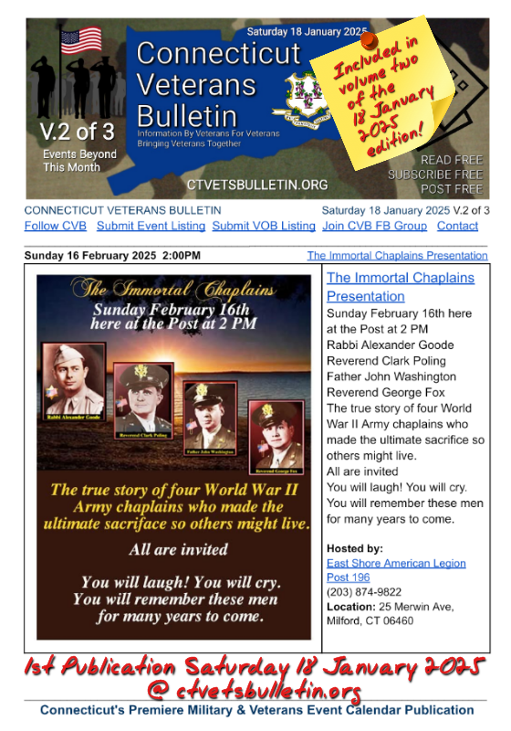 The Immortal Chaplains Presentation