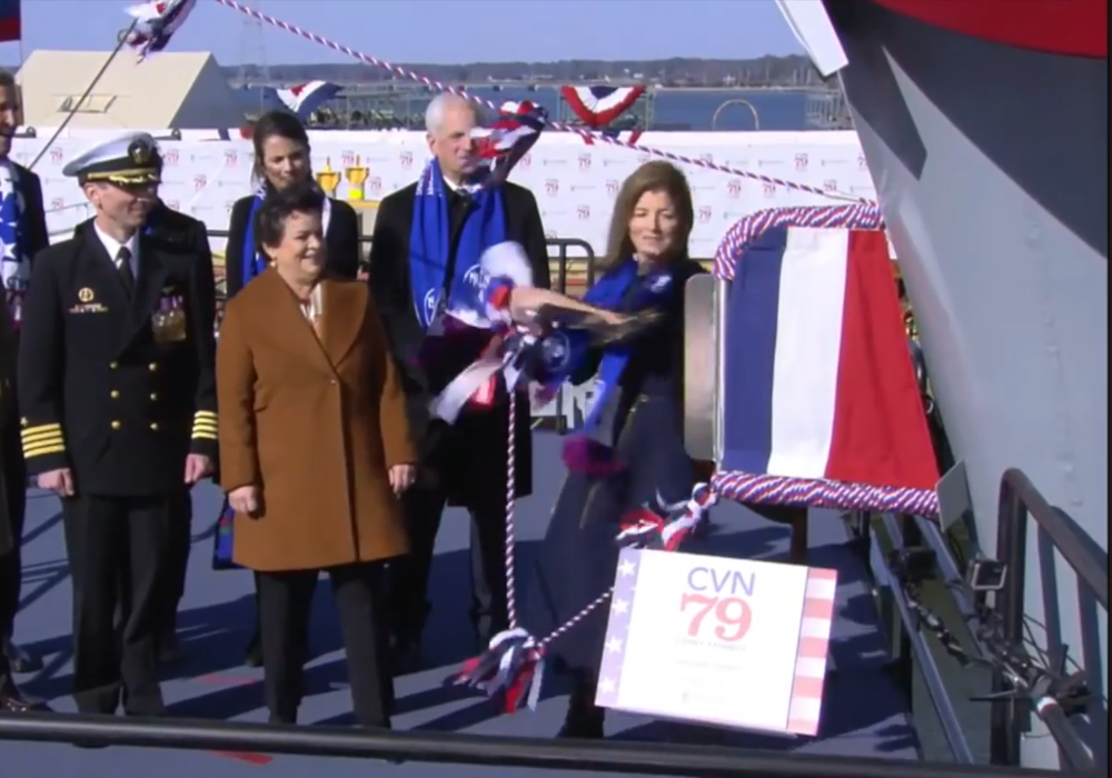USS John F. Kennedy (CVN-79) Christening 7 December 2019