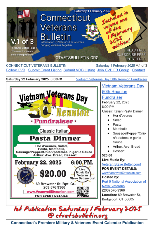 Vietnam Veterans Day 50th Reunion Fundraiser