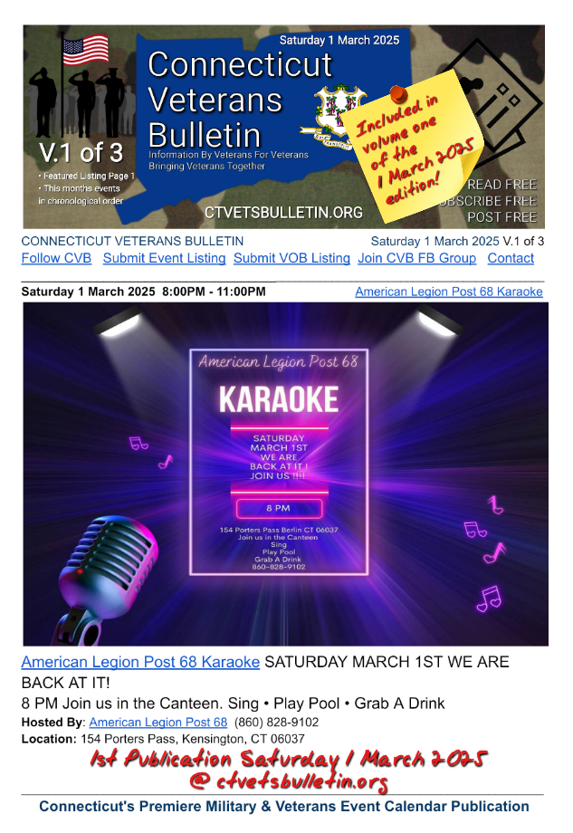 American Legion Post 68 Karaoke