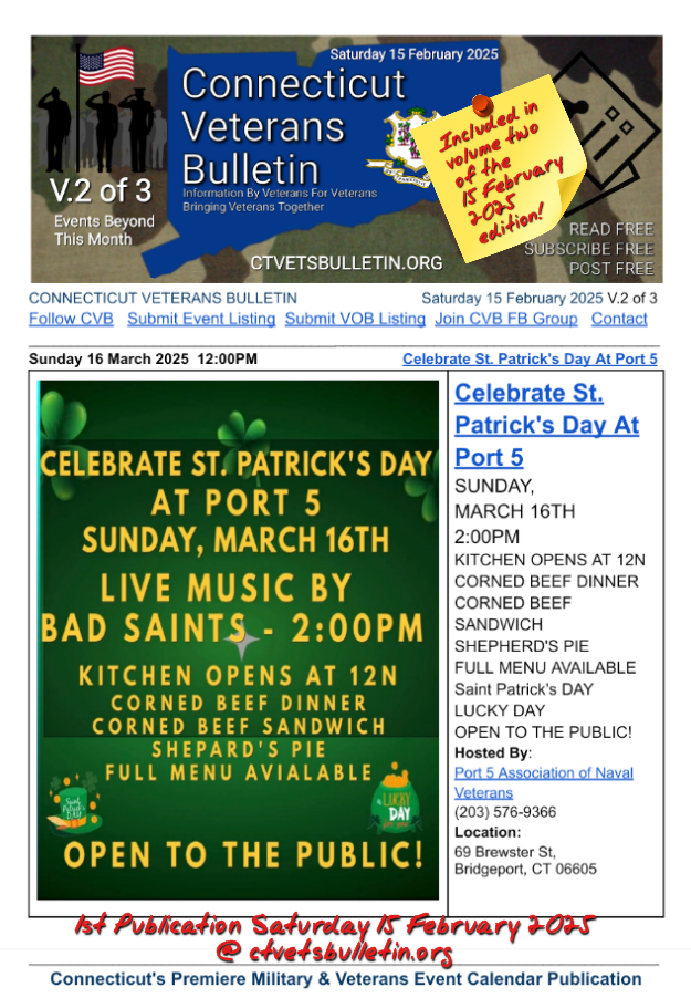 Celebrate St. Patrick's Day At Port 5