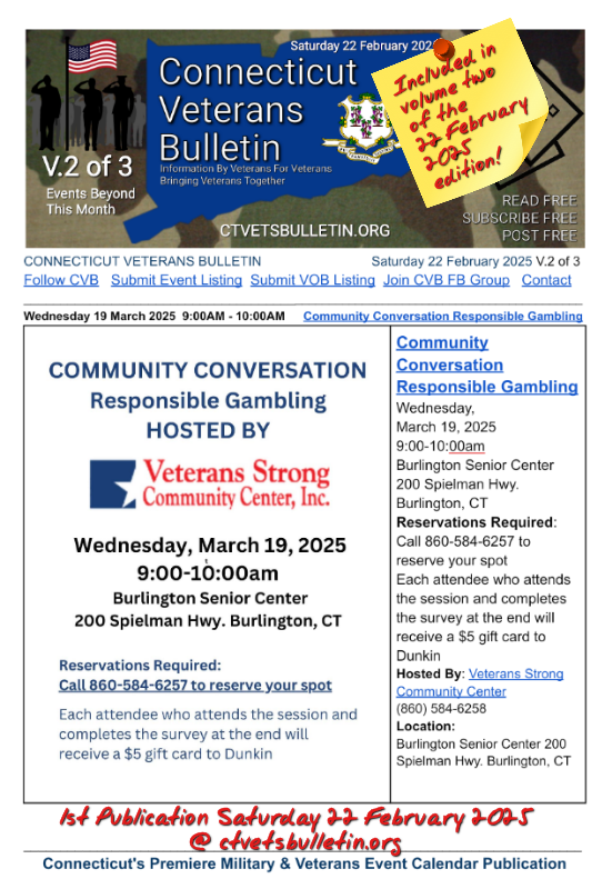 Community Conversation Responsible Gambling 19 March