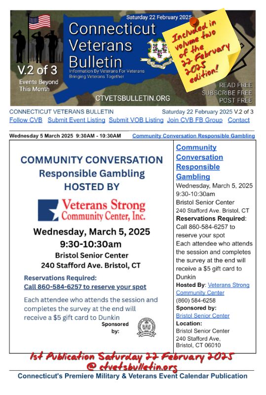 Community Conversation Responsible Gambling 5 March
