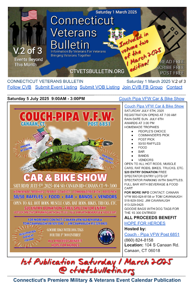 Couch Pipa VFW Car & Bike Show