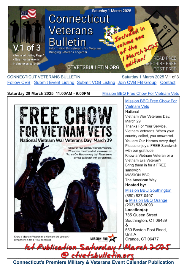 Mission BBQ Free Chow For Vietnam Vets