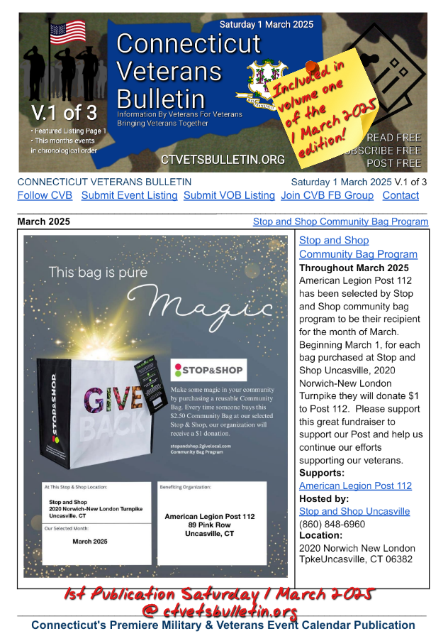 Stop and Shop Community Bag Program