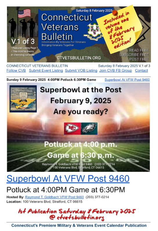 Superbowl At VFW Post 9460