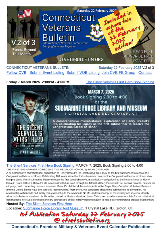 The Silent Services First Hero Book Signing