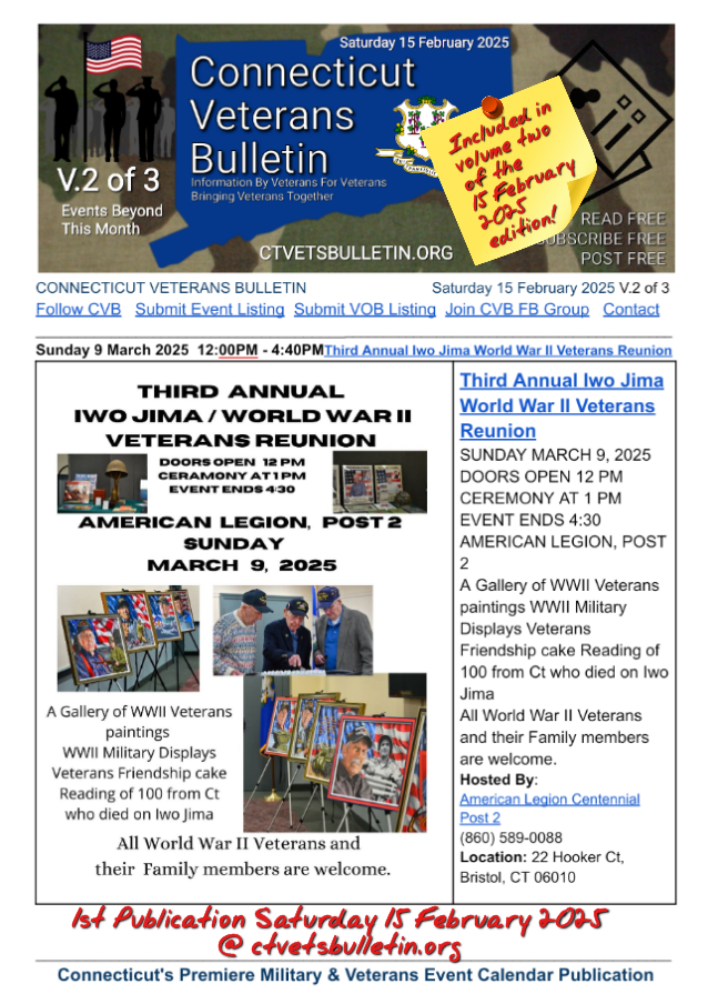 Third Annual Iwo Jima World War II Veterans Reunion