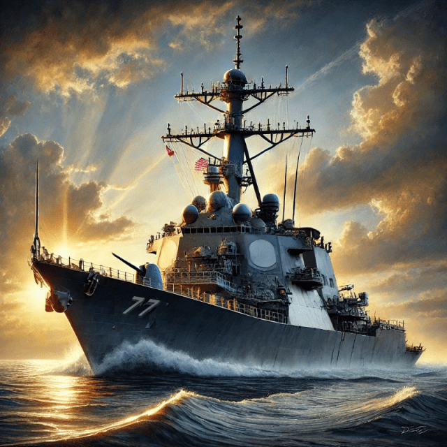 USS O’Kane, Arleigh Burke-class Destroyer Artistic Rendering