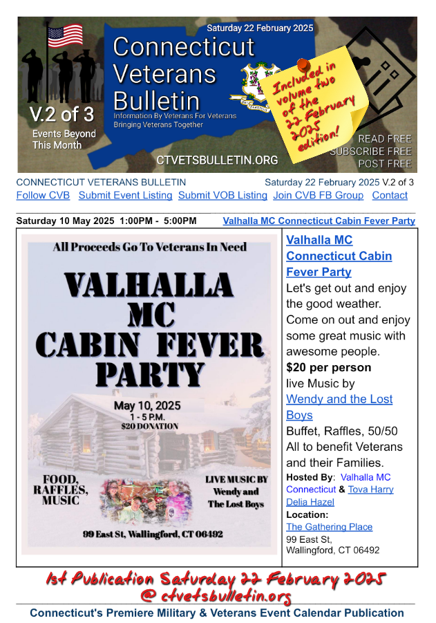 Valhalla MC Connecticut Cabin Fever Party