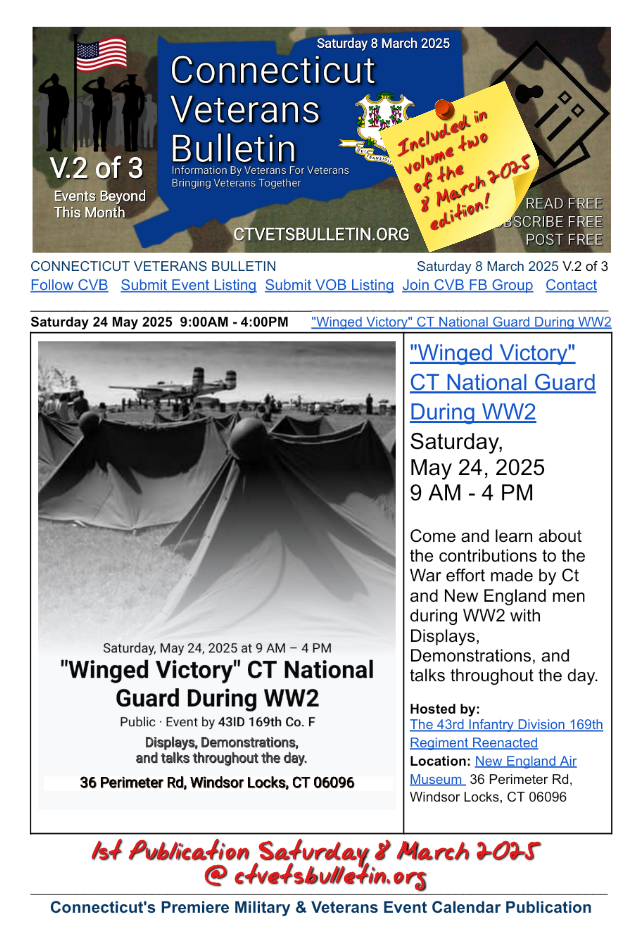 Winged Victory CT National Guard During WW2