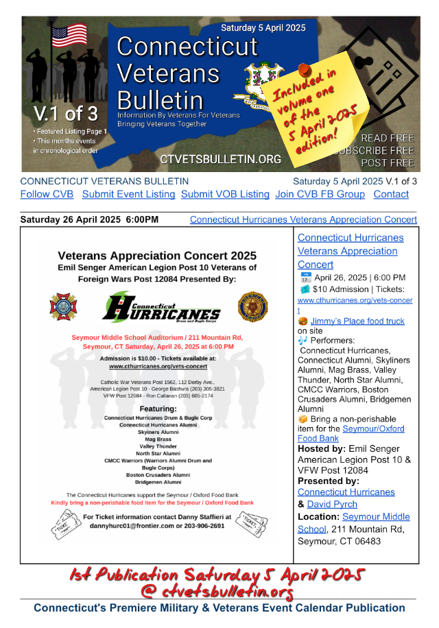 Connecticut Hurricanes Veterans Appreciation Concert