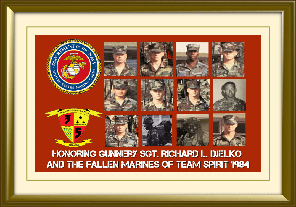 Honoring Gunnery Sgt. Richard L. Djelko and the Fallen Marines of Team Spirit 1984