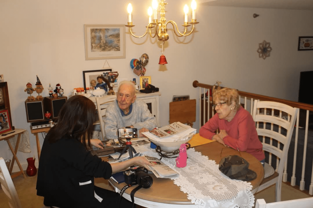 Kiyomiya's journey was an intimate interview with Joe Caminiti and his companion, Gerry, on Saturday evening.