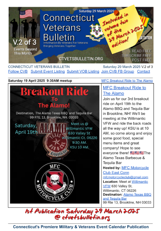 MFC Breakout Ride to The Alamo