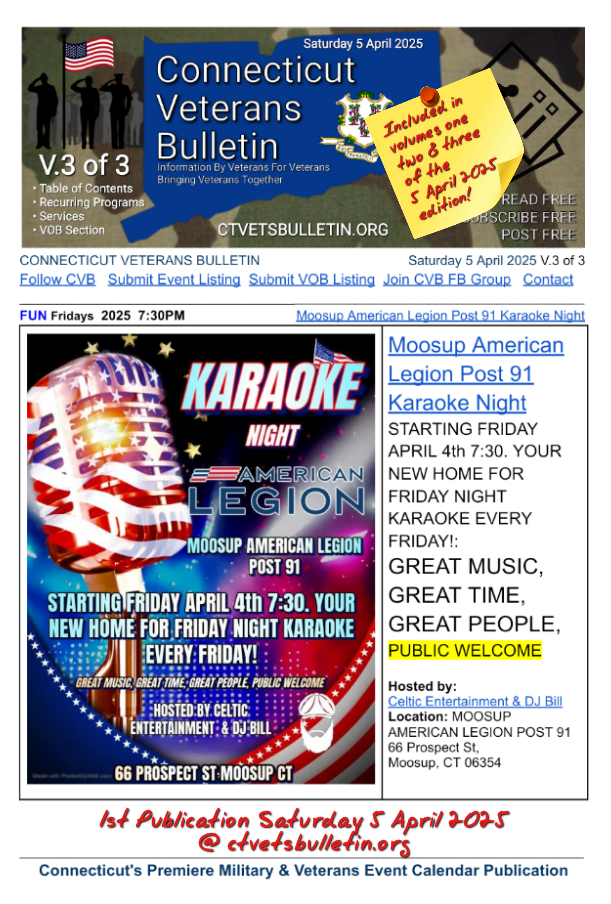 Moosup American Legion Post 91 Karaoke Night