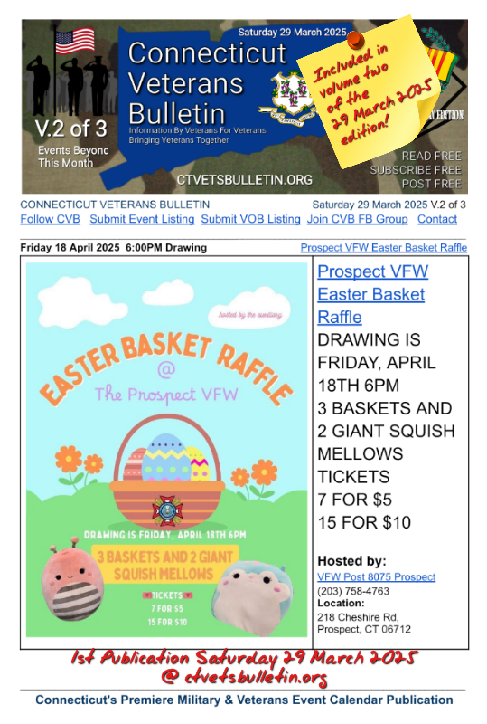 Prospect VFW Easter Basket Raffle