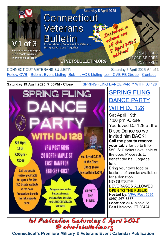SPRING FLING DANCE PARTY WITH DJ 128