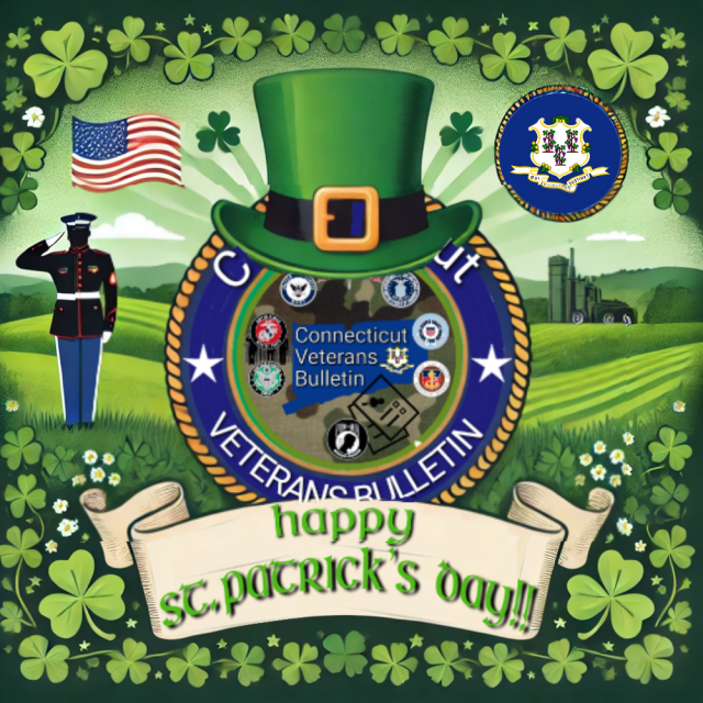 St Patrick's Day Connecticut Veterans Bulletin 2025
