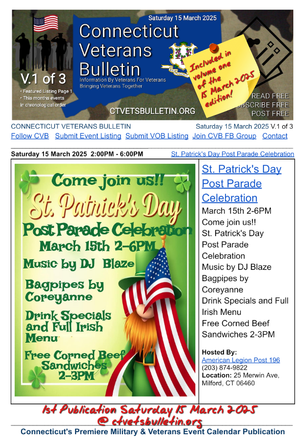 St. Patrick's Day Post Parade Celebration