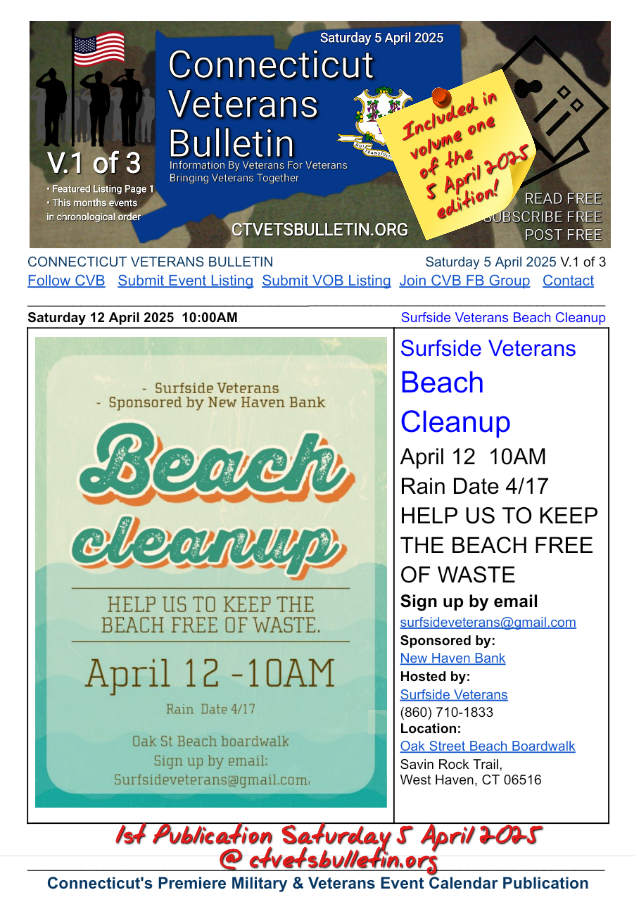 Surfside Veterans Beach Cleanup