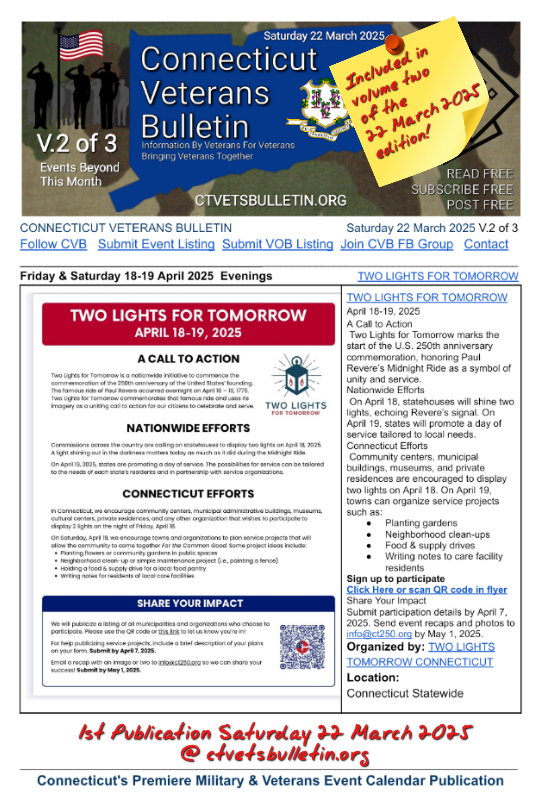 TWO LIGHTS FOR TOMORROW