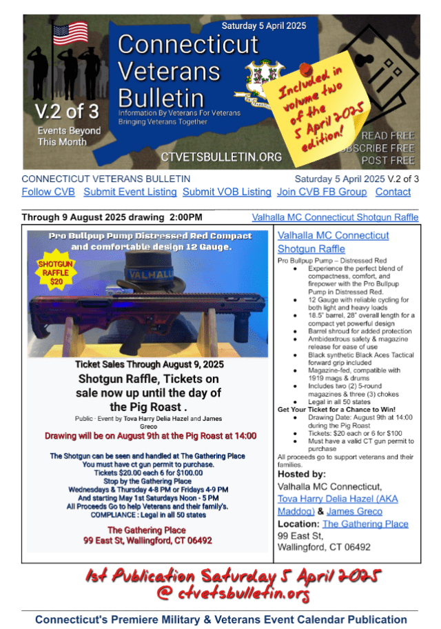 Valhalla MC Connecticut Shotgun Raffle