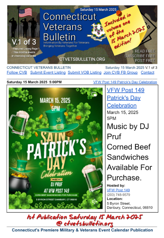 VFW Post 149 Patrick's Day Celebration