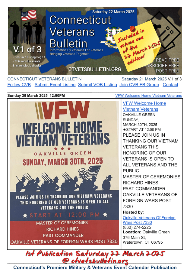 VFW Welcome Home Vietnam Veterans