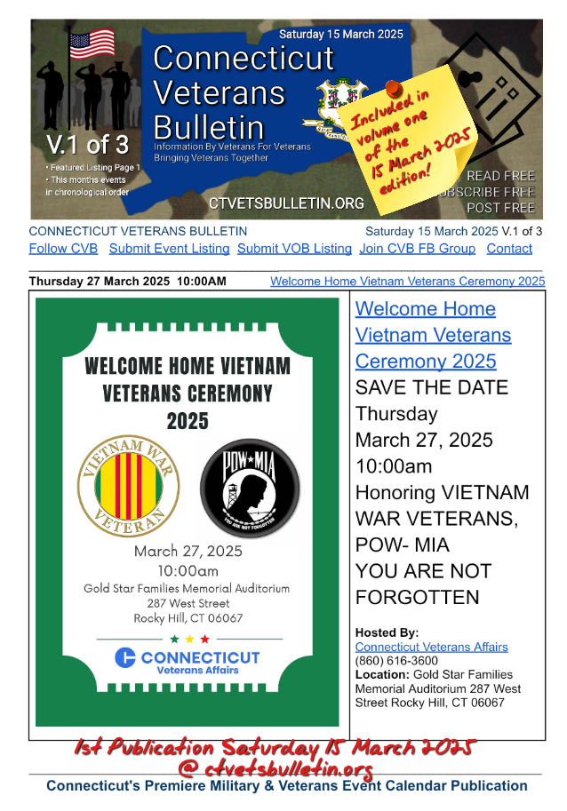 Welcome Home Vietnam Veterans Ceremony 2025