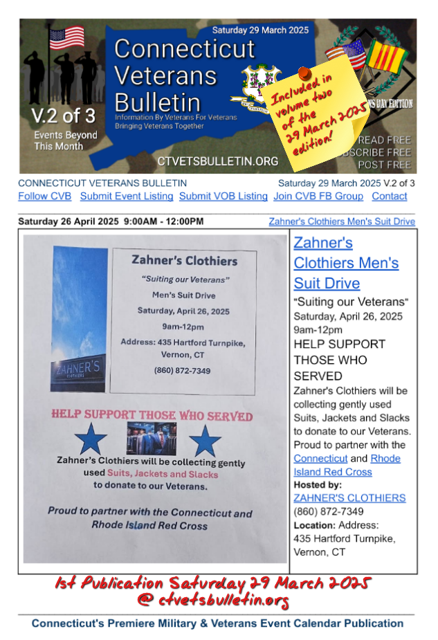 Zahner's Clothiers Men's Suit Drive