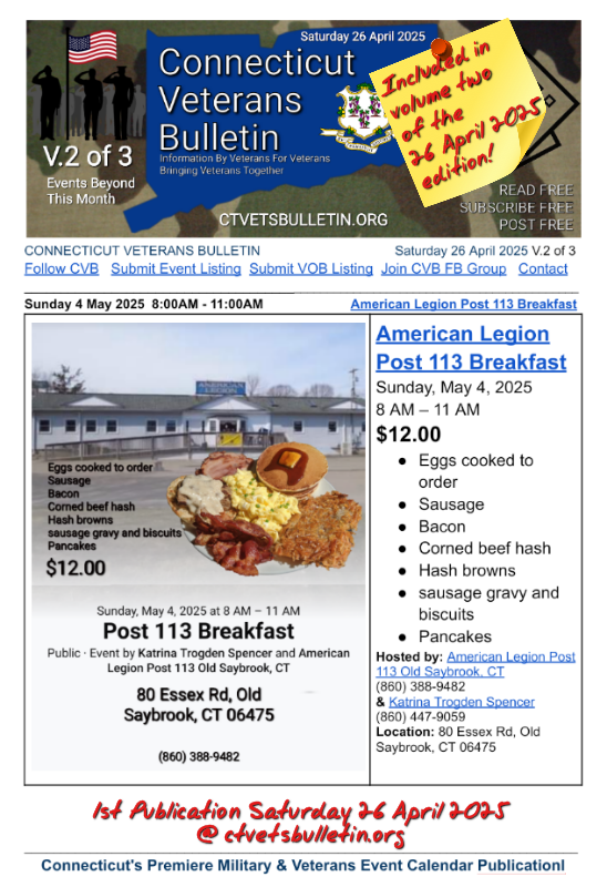 American Legion Post 113 Breakfast