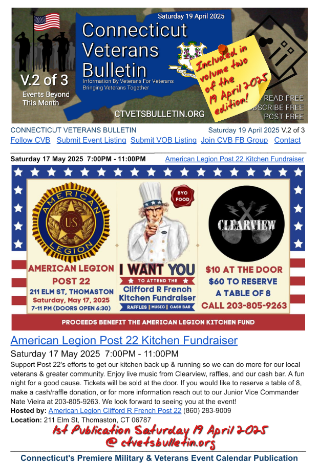 American Legion Post 22 Kitchen Fundraiser