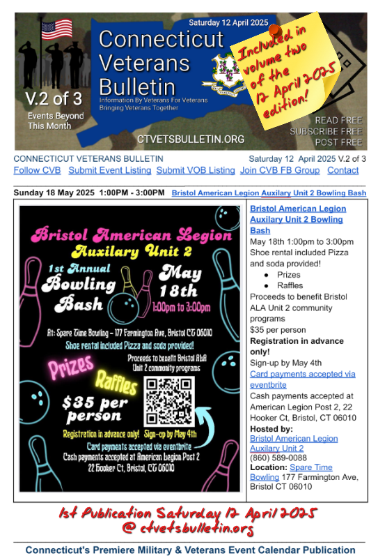 Bristol American Legion Auxiliary Unit 2 Bowling Bash