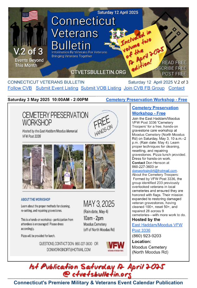 Cemetery Preservation Workshop - Free