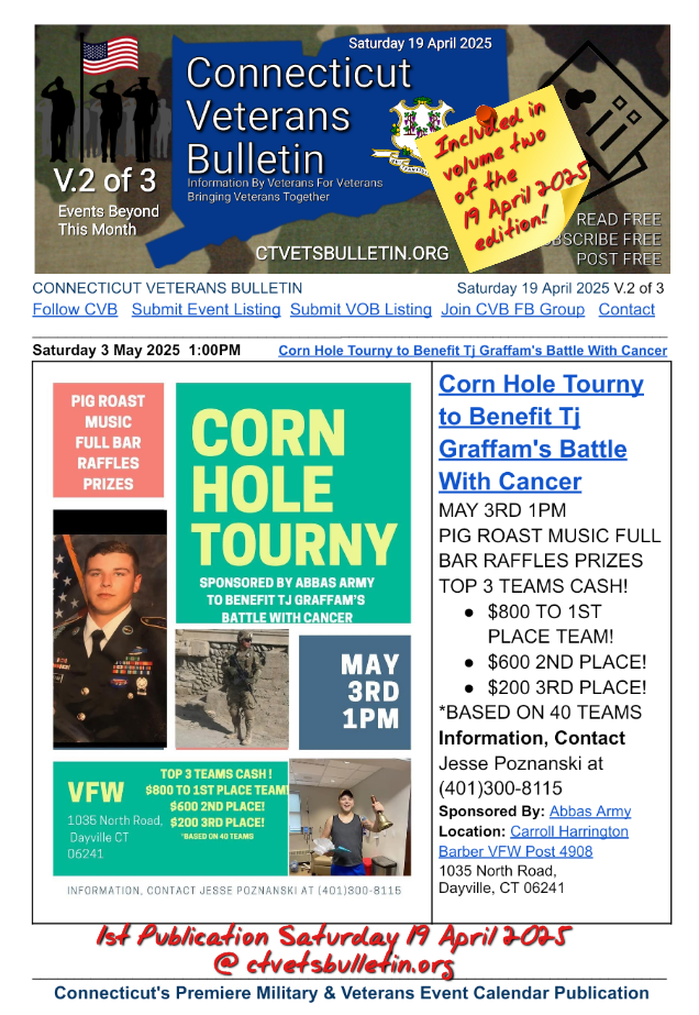 Corn Hole Tourny to Benefit Tj Graffam's Battle With Cancer