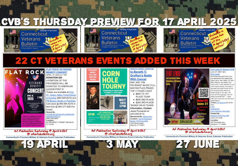 CVB’S Thursday Preview for 17 April 2025