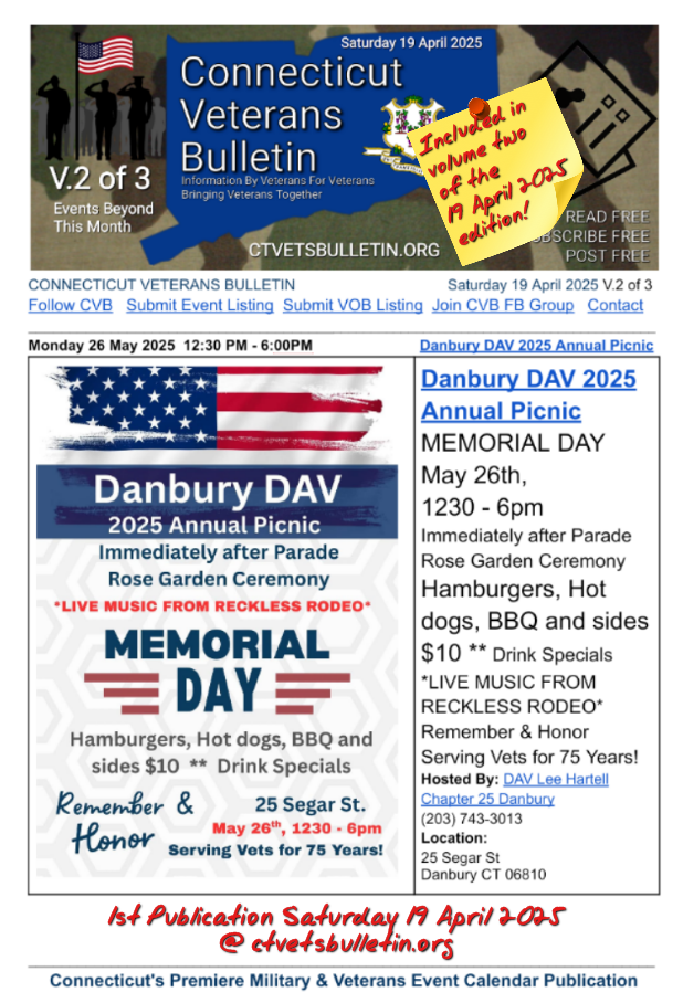 Danbury DAV 2025 Annual Picnic