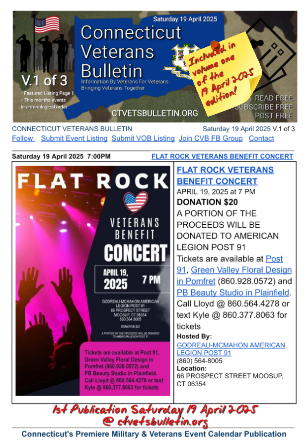 FLAT ROCK VETERANS BENEFIT CONCERT