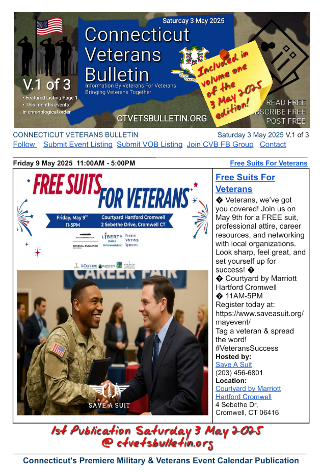 Free Suits For Veterans