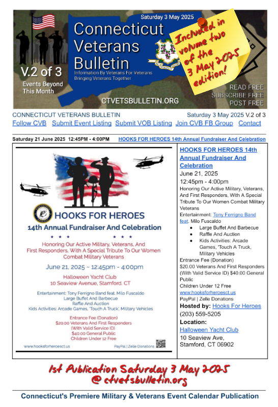 HOOKS FOR HEROES 14th Annual Fundraiser And Celebration