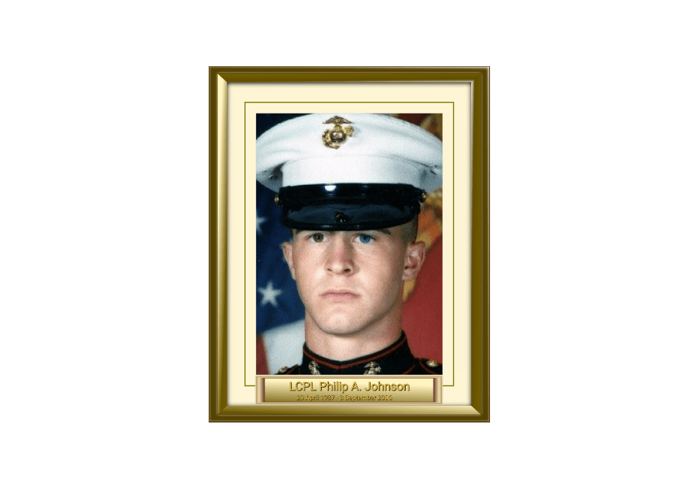 LCPL Philip A. Johnson 29 April 1987 - 3 September 2006