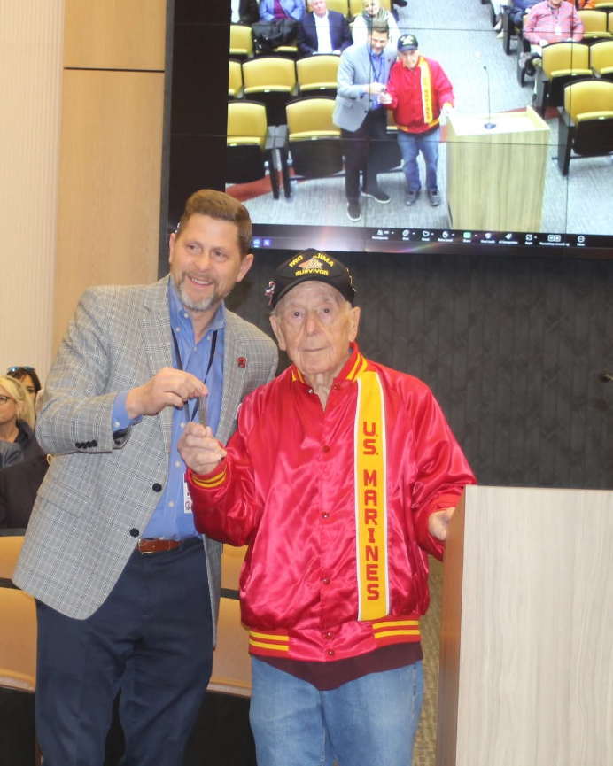 Joe being honored by Bristol City Council