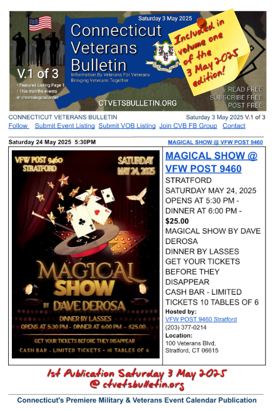 MAGICAL SHOW @ VFW POST 9460