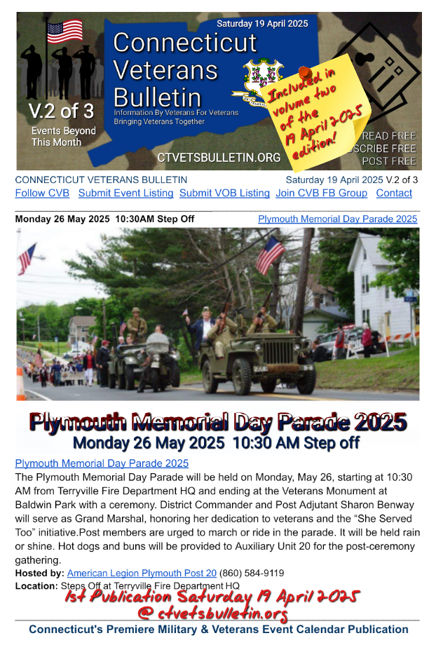 Plymouth Memorial Day Parade 2025